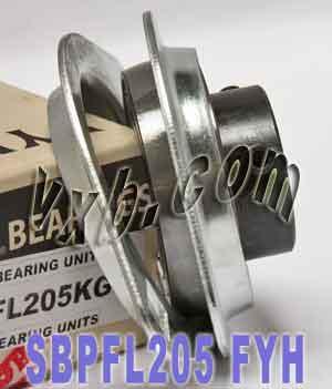 FYH Bearing SBPFL205 25mm Stamped oval 2-Bolt Flanged Mounted Bearing