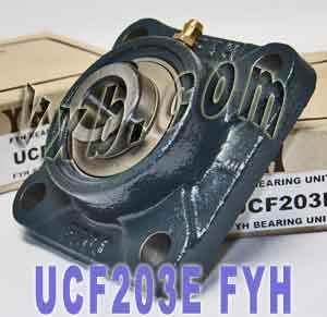 FYH Bearing UCF-203 17mm Square Flanged Mounted Bearing
