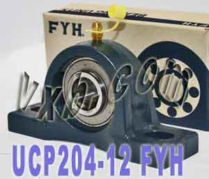 FYH Bearing UCP204-12 3/4 inch Bore Pillow Block Mounted Bearing