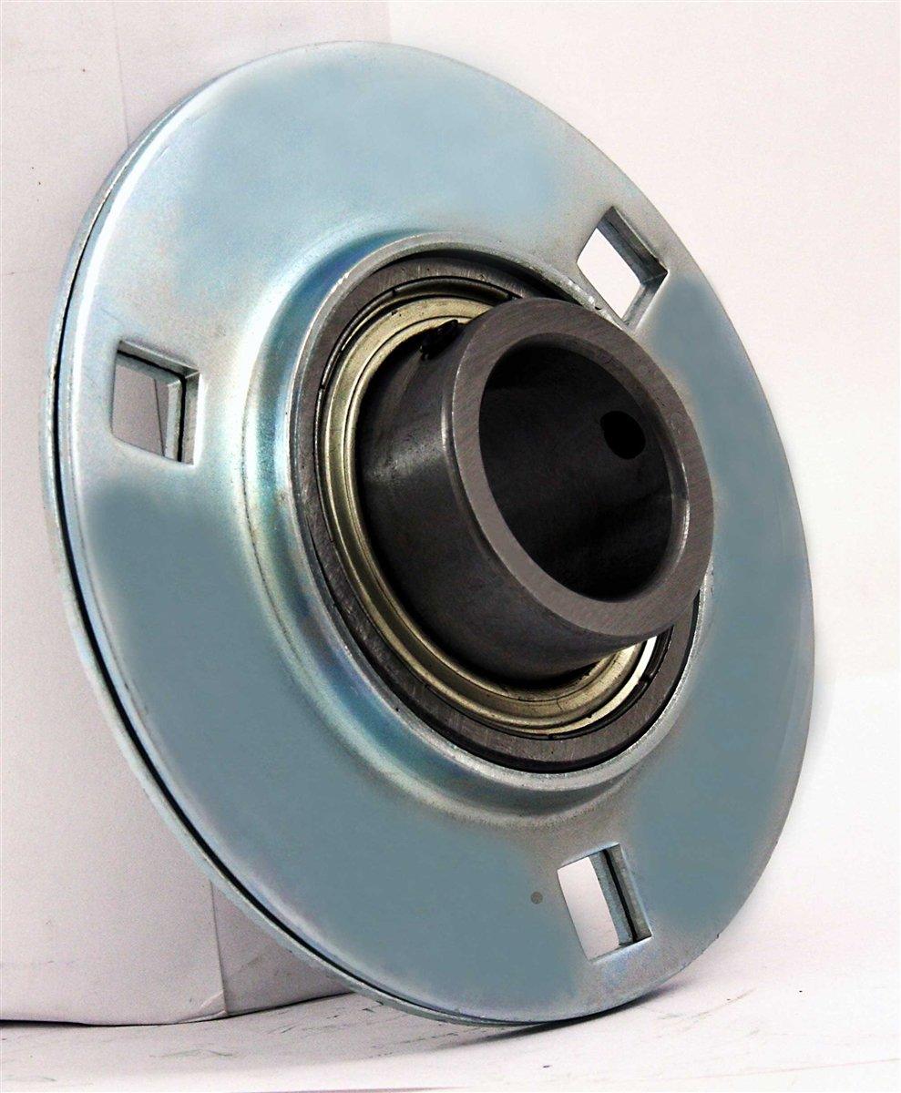FYH SAPF207 35mm Stamped round 3-Bolt Flanged Mounted Bearing