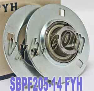 FYH SBPF205-14 7/8 Stamped round 3-Bolt Flanged Mounted Bearing
