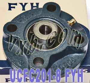 FYH UCFC-201-8 1/2 Round Flanged Bearing Mounted Bearing