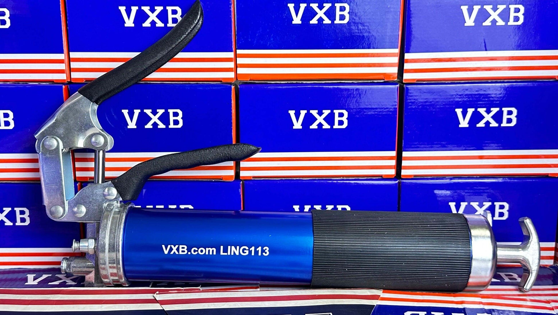 GREASE GUN LING 113 Blue Heavy Duty Grease Gun Pump Pistol Manual Grip Grease Gun Set