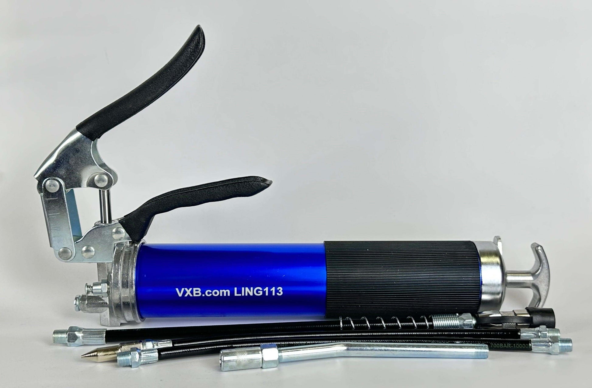 GREASE GUN LING 113 Blue Heavy Duty Grease Gun Pump Pistol Manual Grip Grease Gun Set