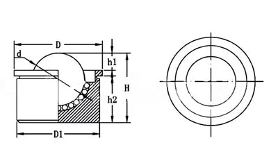 Heavy Duty Roller Bearing Unit 8mm Ball Transfer Unit Bearing Conveyor Ball Leisurely