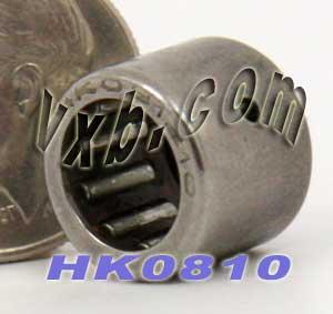 HK0810 Needle Roller Bearing 8x12x10mm - Shell-Type