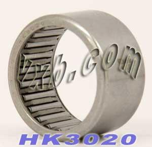 HK3020 Needle Roller Bearing 30x37x20mm - Shell-Type