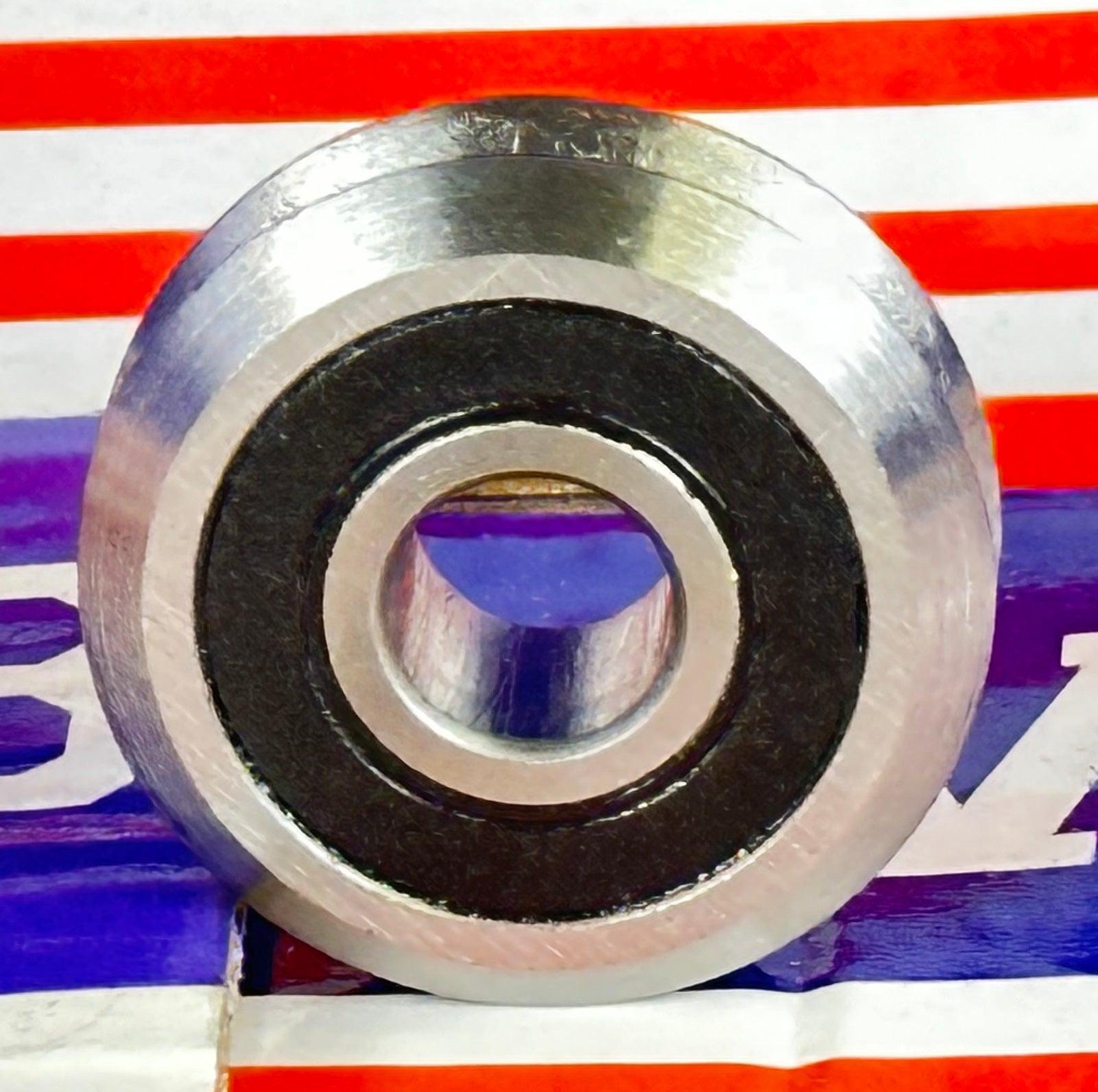 Hybrid Ceramic RM2-2RS 3/8" Si3N4 V-Groove Guide Bearing
