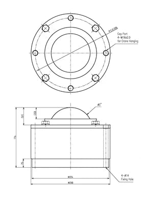 IS-127 Ball Transfer Unit IS Type (Steel Body) IGUCHI made in Japan