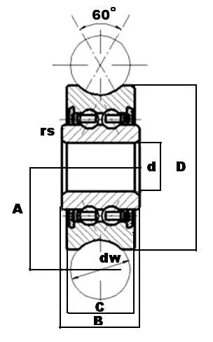 LFR5206-20KDD 25mm ID x 20mm U-Groove Track Roller Bearing Track