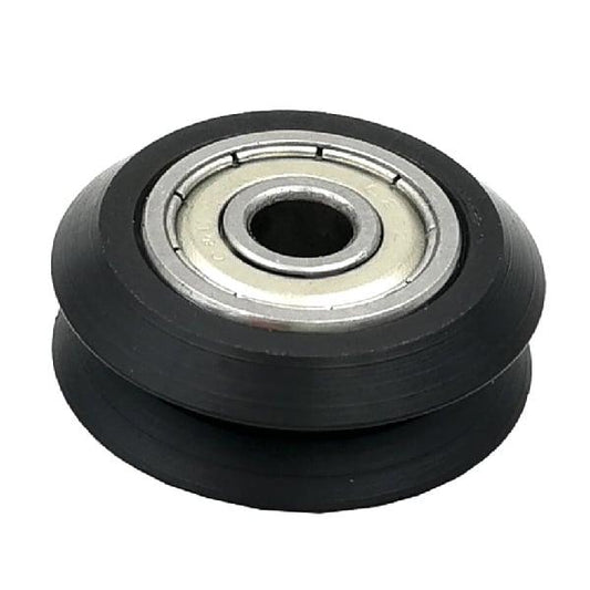 Linear Motion Guide Way 5x24.5x10mm V Groove Track Roller Bearing - Tire