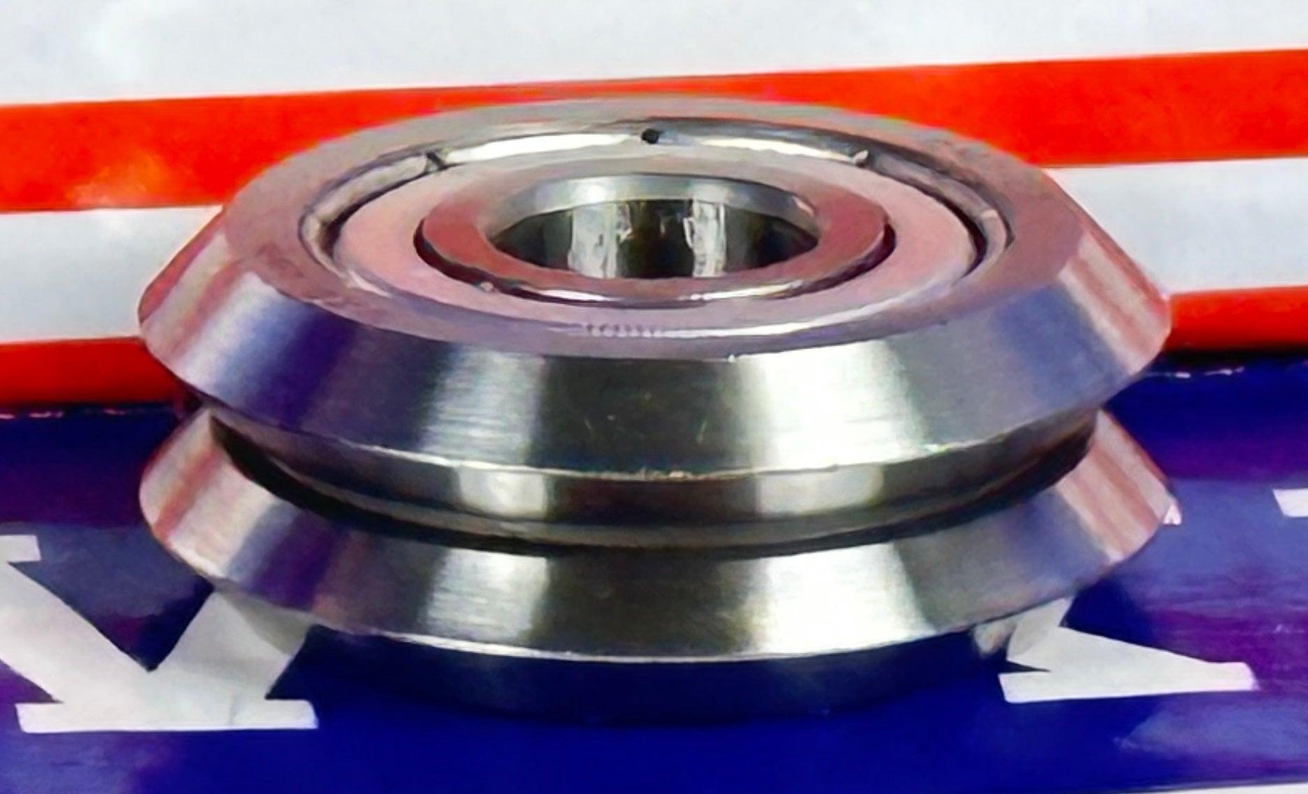 16-Pack RM2ZZ 3/8" V-Groove Guide Ball Bearings - Shielded