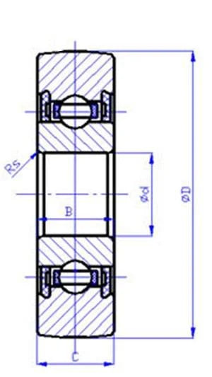 LR204NPP Track Roller Bearing 20x52x14mm - Sealed Cam Follower