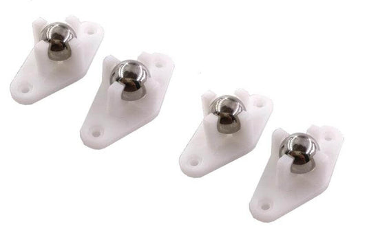 4-Pack Miniature Roller Ball Caster Leg Base Feet