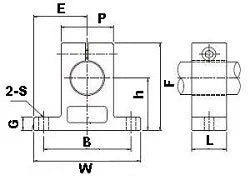 NB Linear Systems WH4A 1/4" Shaft Support Supporter