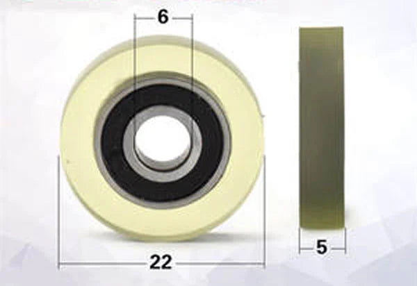 NBR6x22X5-2RS Nitrile Butadiene Rubber NBR Miniature Bearing - tire 6x22x5mm