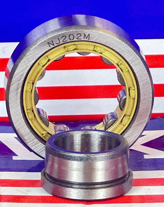 NJ202M Cylindrical Roller Bearing 15x35x11mm Cylindrical Bearing