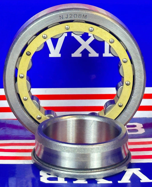 NJ208M Cylindrical Roller Bearing 40x80x18 Cylindrical Bearing
