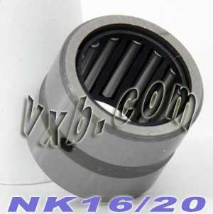 NK16/20 Needle Roller Bearing 16x24x20mm - Machined Type