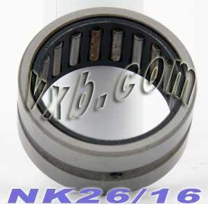 NK26/16 Needle Roller Bearing 26x34x16mm - Machined Type