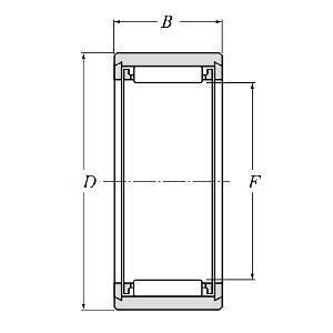 NK73/25A Needle Roller Bearing 73x90x25mm - Machined Type
