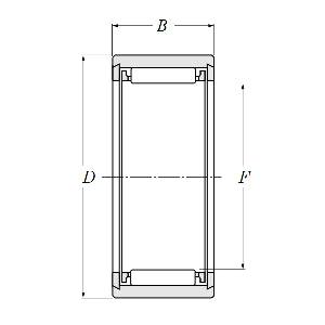 NKS22 Needle Roller Bearing 22x35x20mm - Machined Type