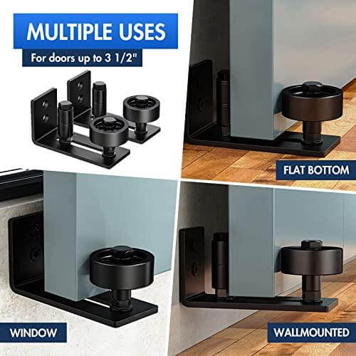 2-Pack Sliding Door Bottom Hardware Guide Rollers