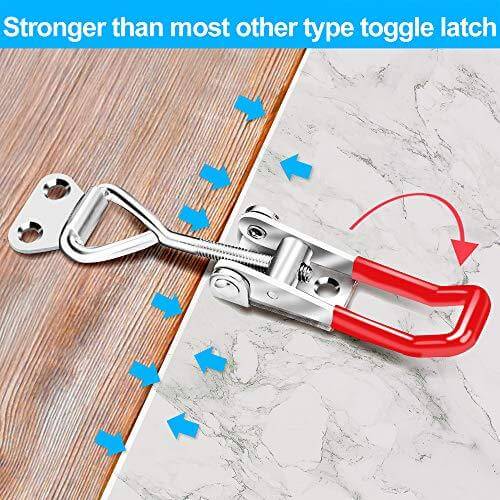 6-Pack Adjustable Pull Latch Clamps - 330 lbs Holding Capacity