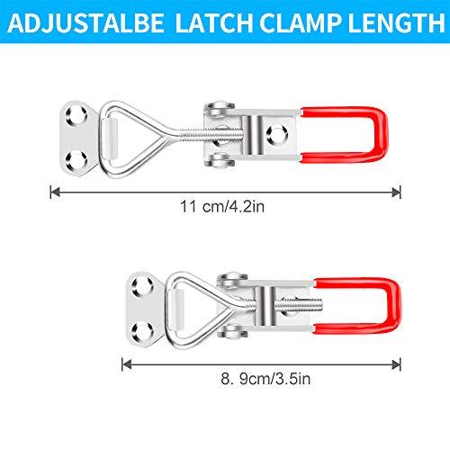 6-Pack Adjustable Pull Latch Clamps - 330 lbs Holding Capacity