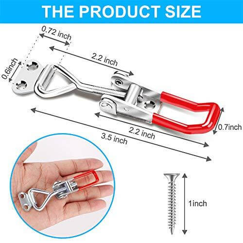6-Pack Adjustable Pull Latch Clamps - 330 lbs Holding Capacity