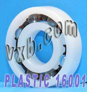 Acetal/POM Plastic Bearing 16001 - Glass Balls - 12x28x7mm