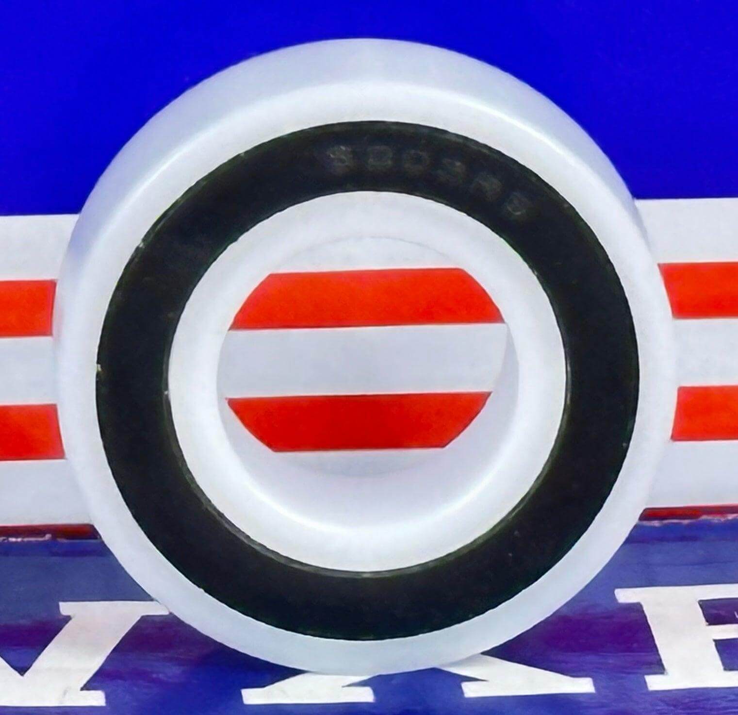 6004-2RS Plastic Bearing - POM | SS316 Stainless Steel Balls | Food Grade | 20x42x12mm