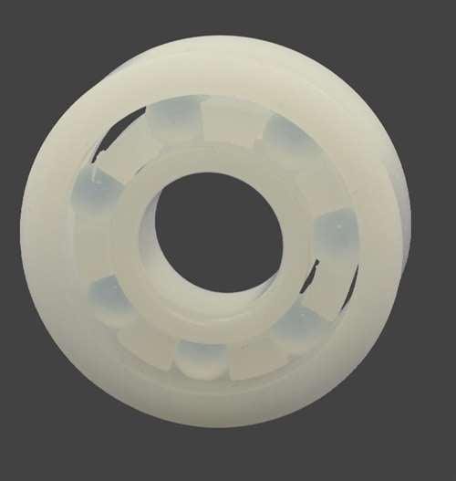 Acetal/POM Plastic Bearing 607 - Glass Balls - 7x19x6mm