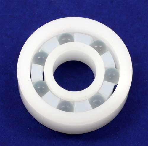 Acetal/POM Plastic Bearing 6203 - Glass Balls - 17x40x12mm