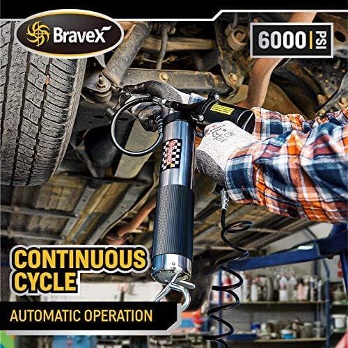 Pneumatic Grease Gun Air Operated Fully Automatic - 14.5 Oz Continuous Cycle
