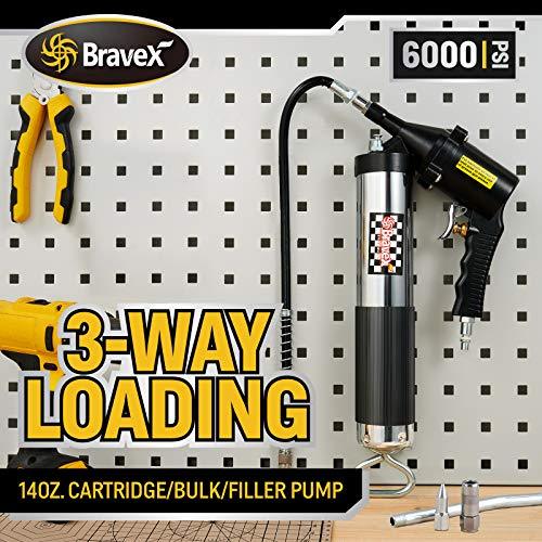 Pneumatic Grease Gun Air Operated Fully Automatic - 14.5 Oz Continuous Cycle