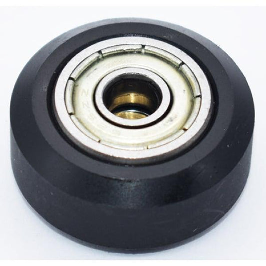 POM 5x24x11mm Polyurethane Rubber Pulley Guide Rail Roller Bearing