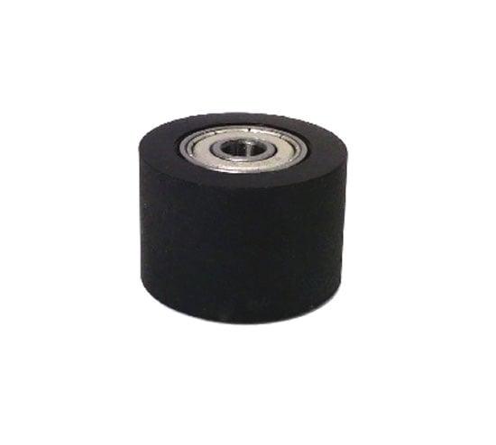 PU10x40x30ZZ Shielded Bearing - Black Polyurethane Tire 10x40x30mm