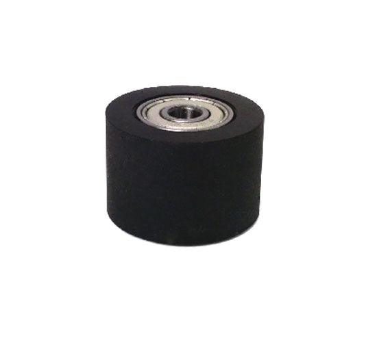 PU6x35x30ZZ Shielded Bearing - Black Polyurethane Tire 6x35x30mm