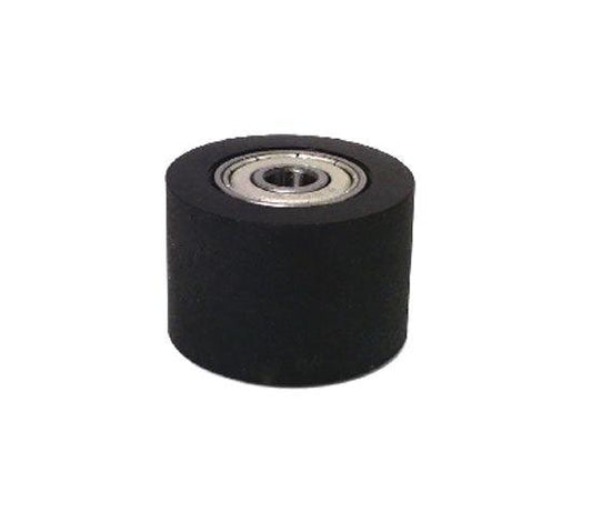 PU6x35x30ZZ Shielded Bearing - Black Polyurethane Tire 6x35x30mm