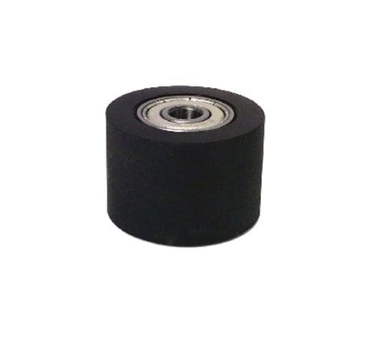 PU6x40x30ZZ Shielded Bearing - Black Polyurethane Tire 6x40x30mm