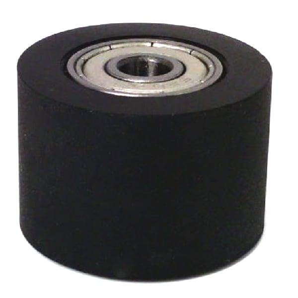 PU7x30x20ZZ Shielded Bearing - Black PU Polyurethane Tire 7x30x20mm