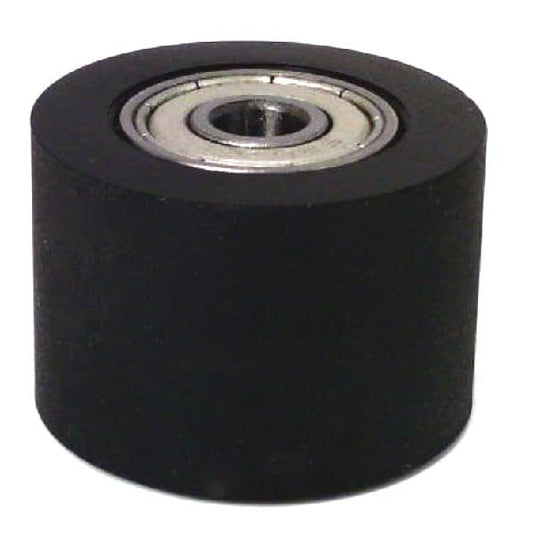 PU7x30x20ZZ Shielded Bearing - Black PU Polyurethane Tire 7x30x20mm