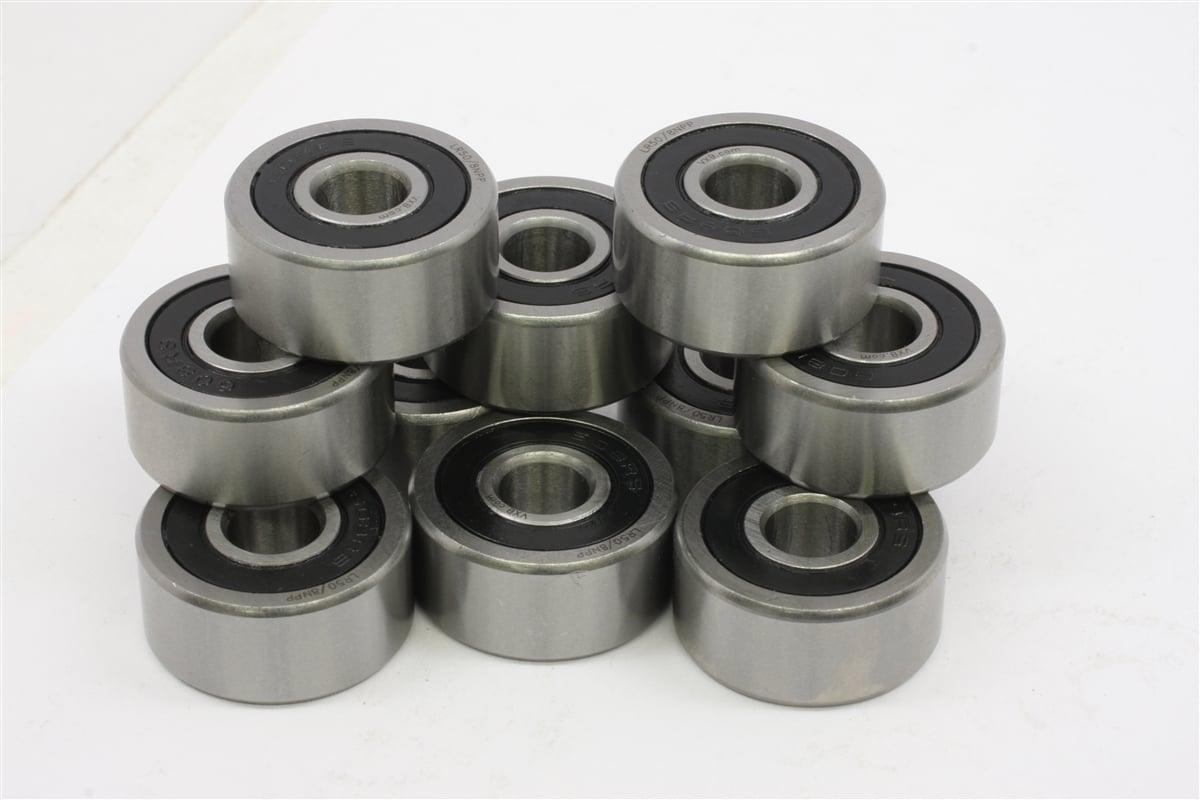 10-Pack R16-2RS - 1" ID x 2" OD x 1/2" Width Sealed Bearing