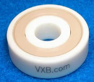 R16-2RS Full Ceramic Sealed Bearing - 1" ID x 2" OD x 1/2" Width ZrO2 Bearing