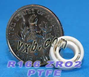 R166 Full Ceramic Bearing 3/16x3/8x1/8 inch Miniature