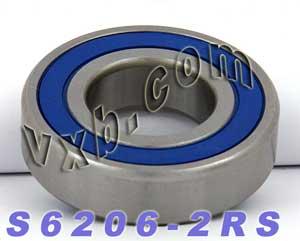 S6206-2RS Stainless Steel Ball Bearing - 30x62x16mm - Sealed