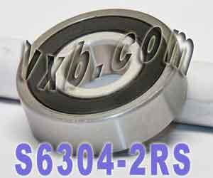 S6304-2RS Stainless Steel Sealed Bearing 20x52x15mm
