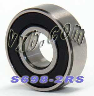 S698-2RS Bearing Stainless Steel Sealed 8x19x6 Miniature
