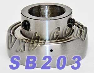 SB203 Bearing 17mm Bore Insert Mounted Ball Bearing
